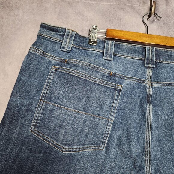 Duluth Ballroom Double Flex Jeans Mens 46x30 Blue Denim Relaxed Fit‎ Workwear - Picture 9 of 16